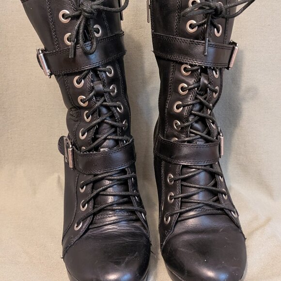 Black Ankle Boots - Harley Davidson - size 7.5 - Picture 6 of 9